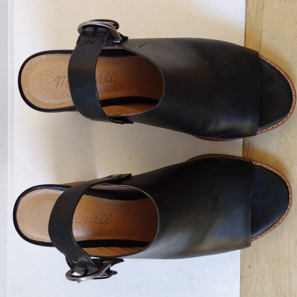 Madewell, square heel sandals,6.5 - Picture 2 of 11